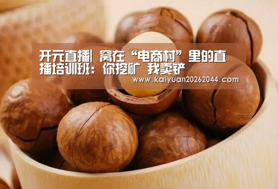 开元直播|
窝在“电商村”里的直播培训班:你挖矿 我卖铲(图1) 开元登录